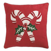 Whimsy Christmas Embroidered Pillow