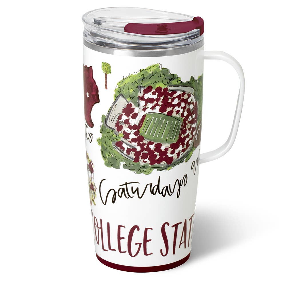 Saturdays In College Station Travel Mug (22oz)
