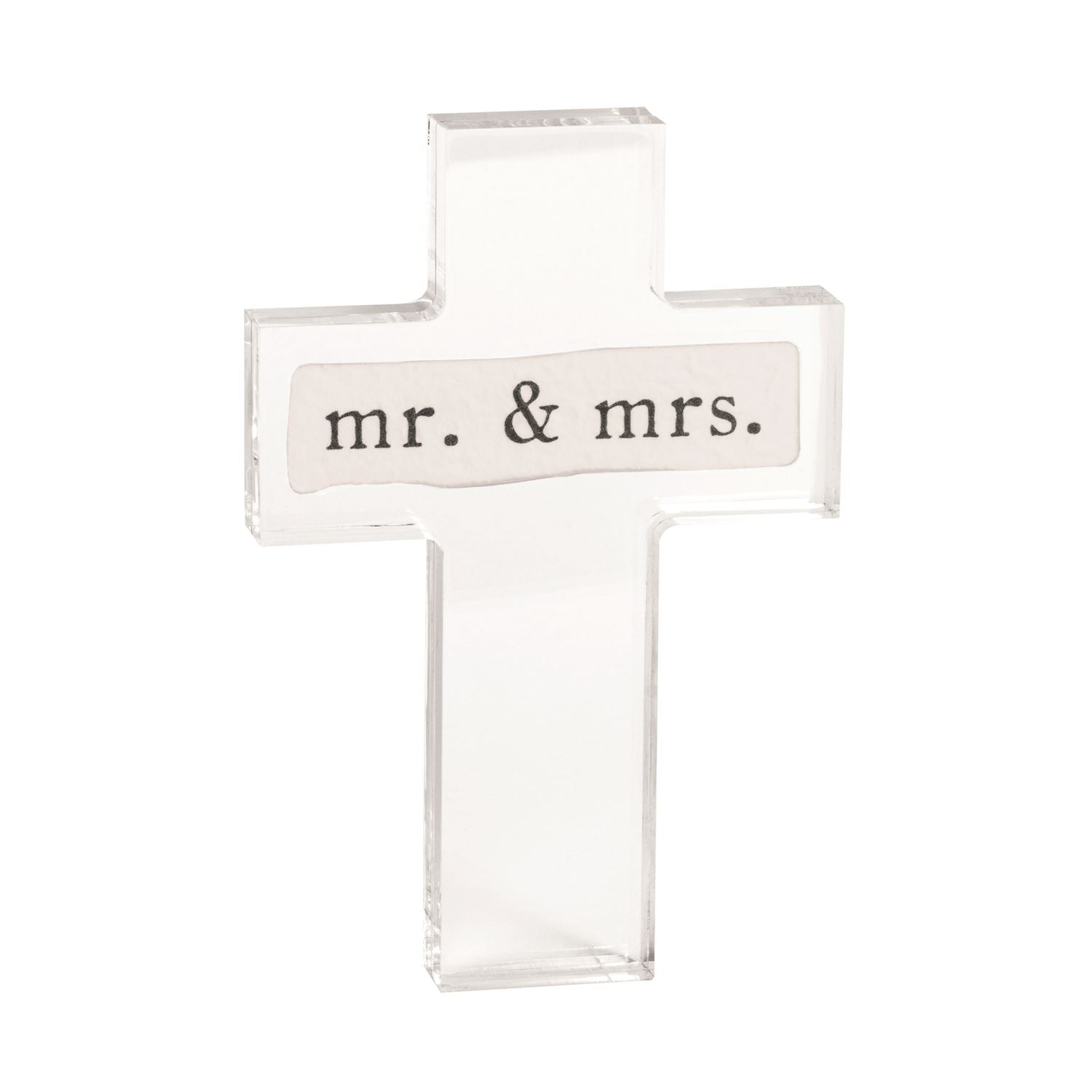 MR & MRS Acrylic Cross