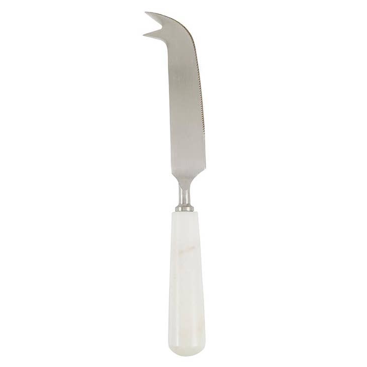 Cuchillo para queso de mármol blanco 