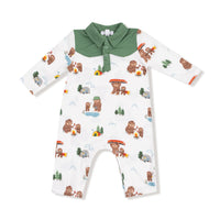 Bigfoot Camping - Long Sleeve Cowboy Romper