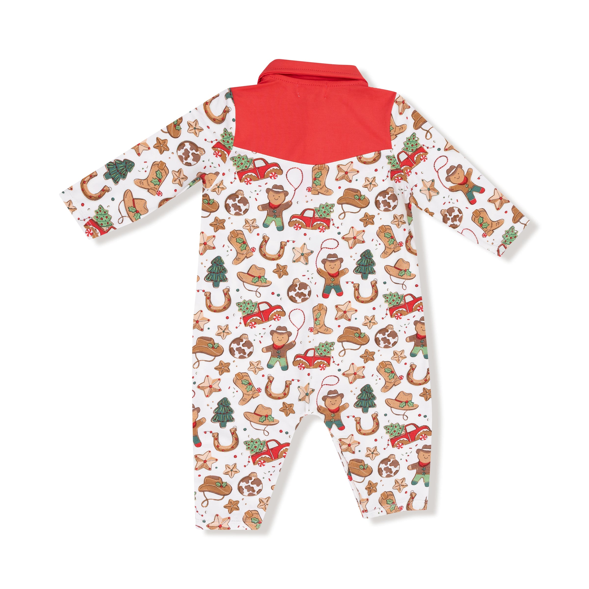 Cowboy Christmas - Long Sleeve Cowboy Romper