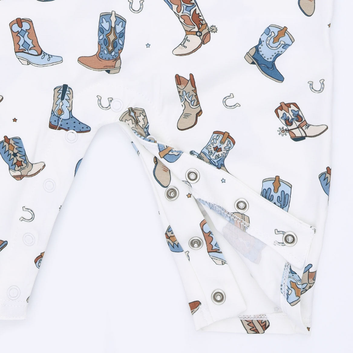 Buckaroo Boots - Long Sleeve Cowboy Romper