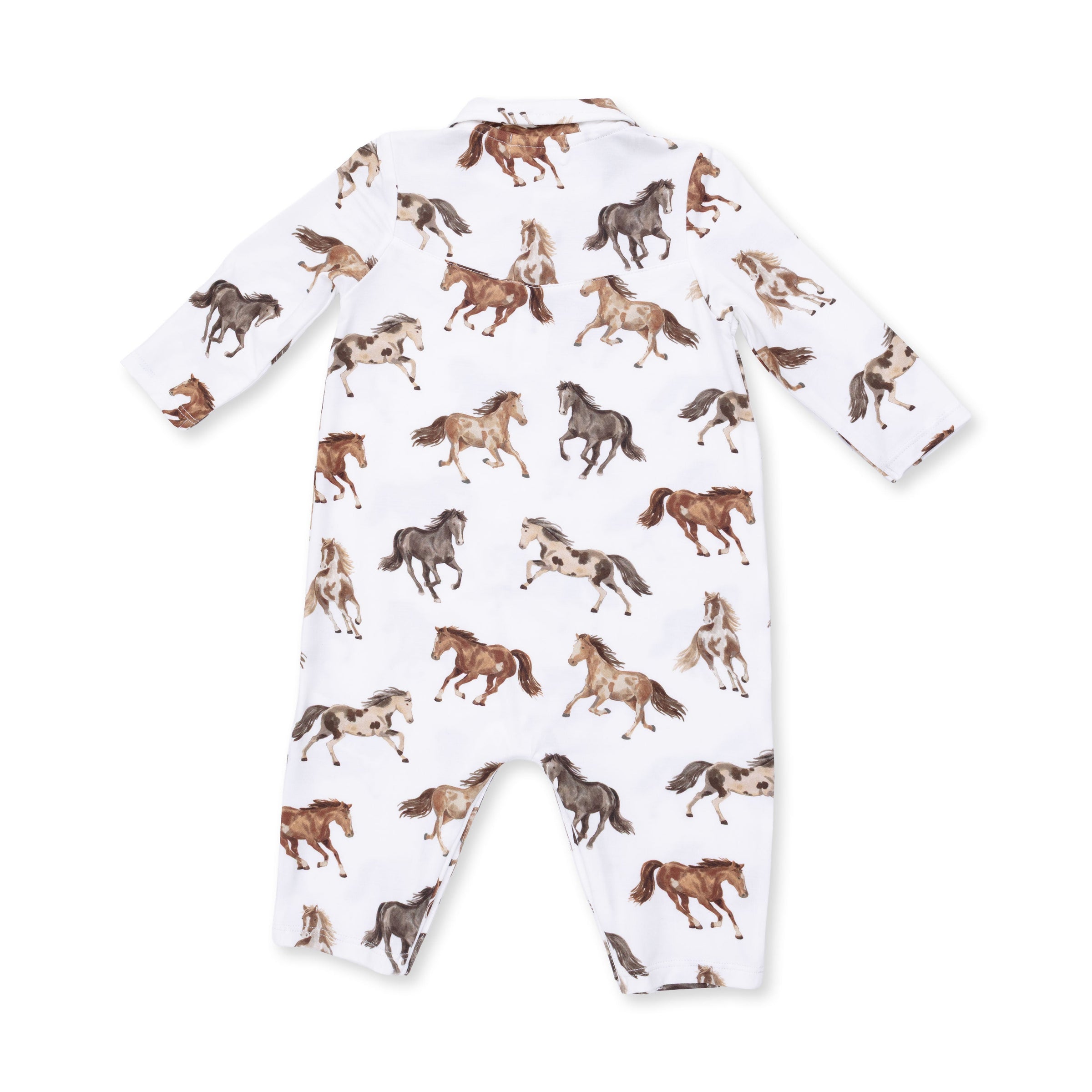 Wild Horses - Long Sleeve Cowboy Romper