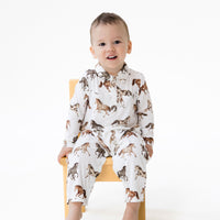 Wild Horses - Long Sleeve Cowboy Romper