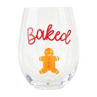 Christmas Themes Icon Wine Glass Stemless