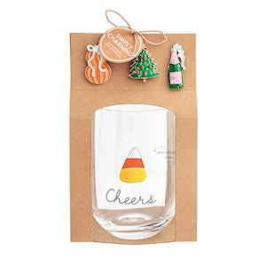 Simply Charming Holiday Wine Glass Set