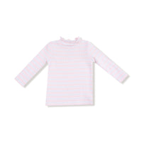 Multi Stripe - Pink - Long Sleeve Mock Turtleneck