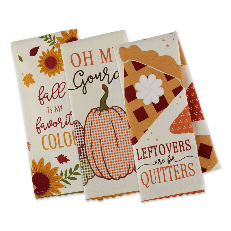 Thanksgiving Printed Dishtowels Mixed Dozen