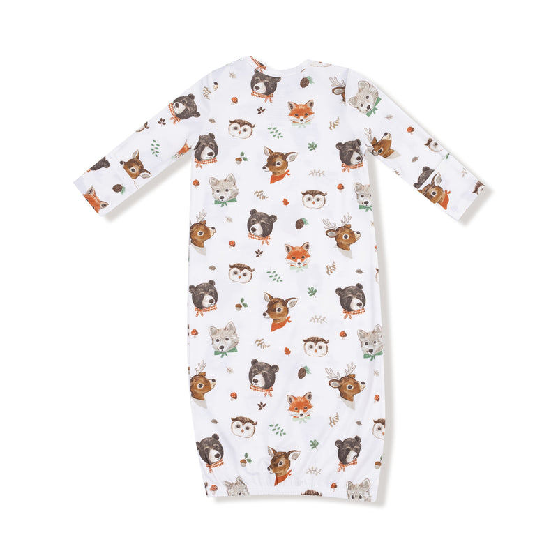 Woodland Animal Faces - Lap Shoulder Gown