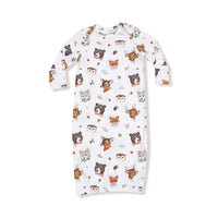 Woodland Animal Faces - Lap Shoulder Gown