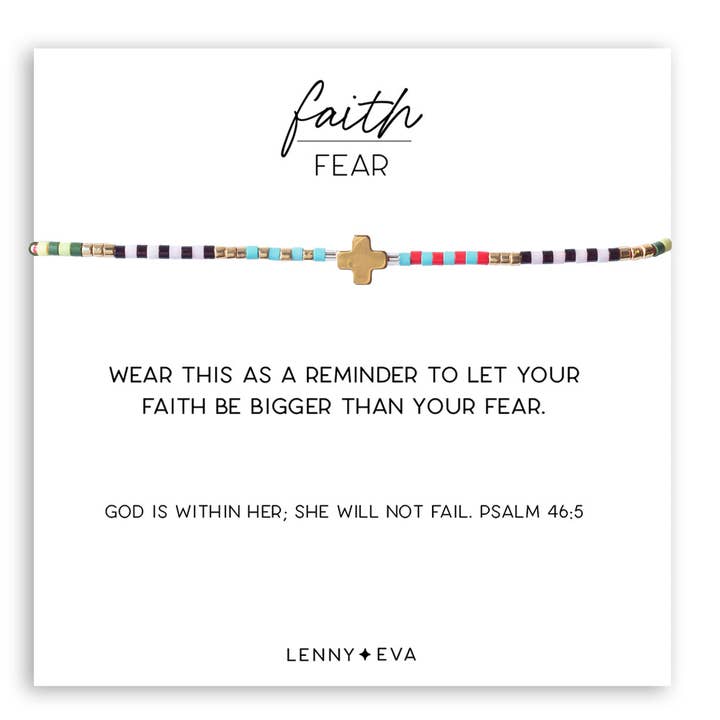 Faith Over Fear Bracelet- Cord
