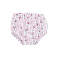 Winding Roses Stripe - Smocked Ruffle Sundress & Bloomer