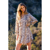 Vera-Snake Print Ruffle Dress
