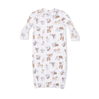 Cowboy Nursery - Lap Shoulder Gown & Beanie Hat
