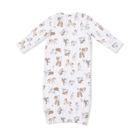 Cowboy Nursery - Lap Shoulder Gown & Beanie Hat