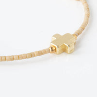 Faithful Cross Bangle-Latte, Cross Bracelet | Christian