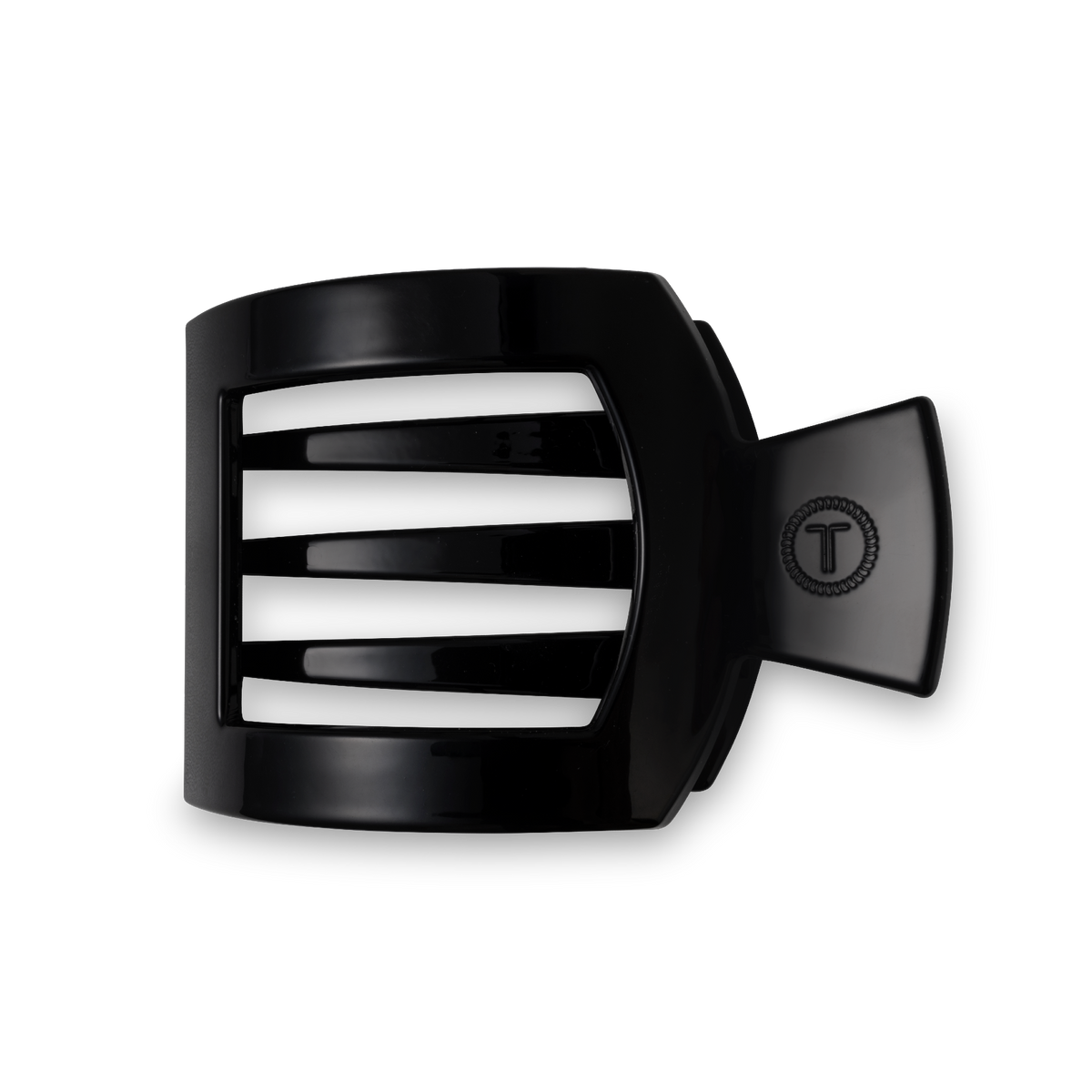 Jet Black | Medium | Flat Square Hair Clip