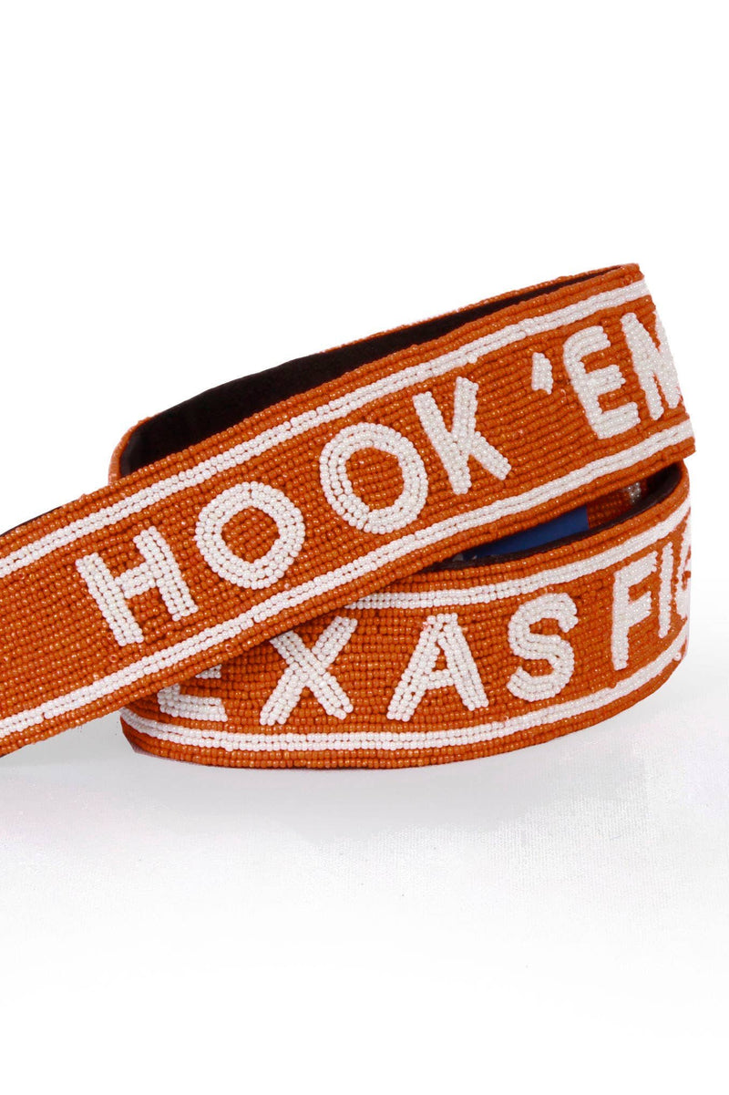 Beaded Purse Straps - Texas Longhorns