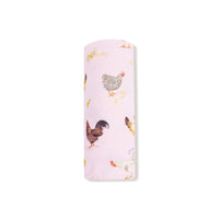 Collector Chickens - Pink - Swaddle Blanket