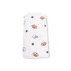 Footballs and Stars - Swaddle Blanket