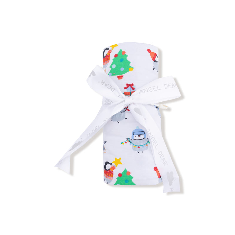 Holiday Penguins - Swaddle Blanket