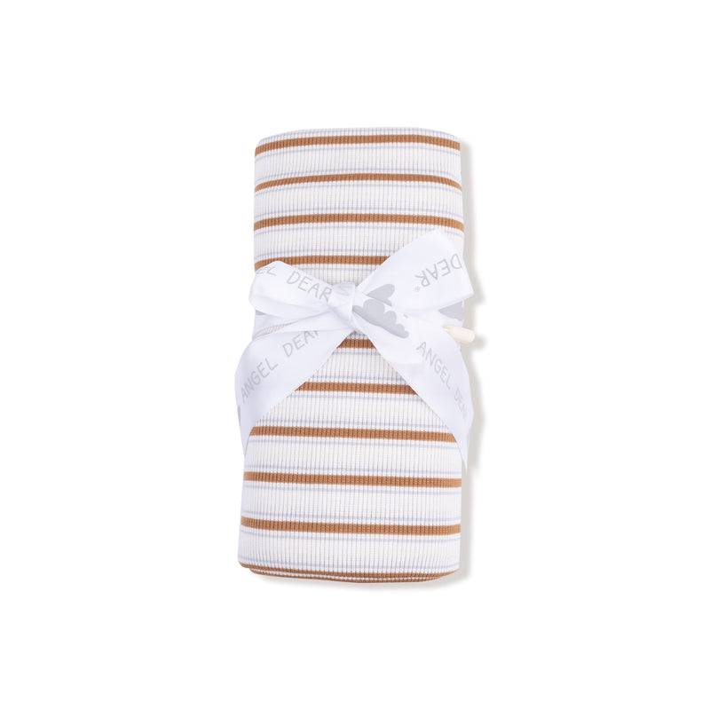 Vintage Stripe - Brown - Swaddle Blanket
