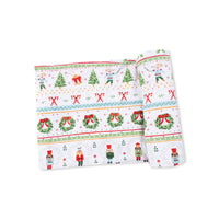 Nutcracker Fair Isle - Swaddle Blanket