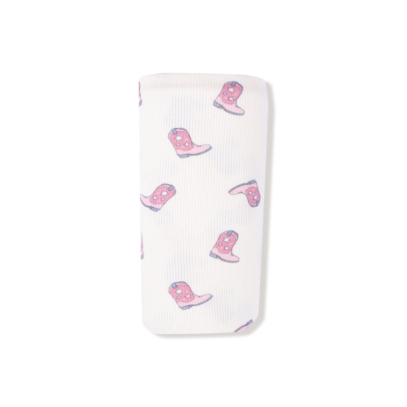 Petite Cowgirl Boots - Swaddle Blanket