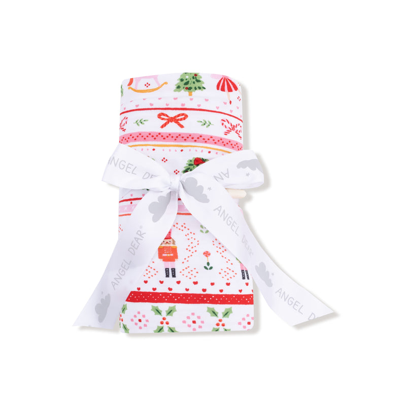 Sugar Plum Fairy - Nutcracker Fair Isle - Pink - Swaddle Blanket