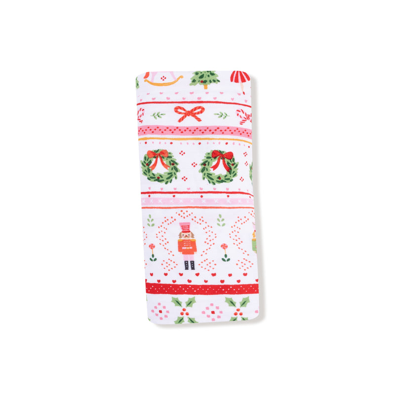 Sugar Plum Fairy - Nutcracker Fair Isle - Pink - Swaddle Blanket