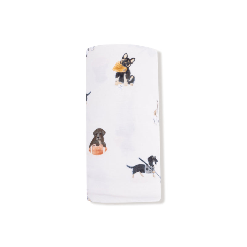 Sporty Puppies - Swaddle Blanket