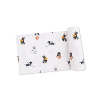 Sporty Puppies - Swaddle Blanket