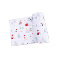 Santa Ski Friends - Swaddle Blanket