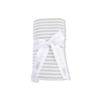 Stripe - Mineral- Grey/White - Swaddle Blanket
