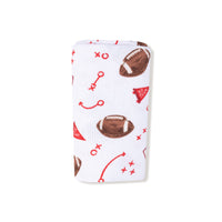 Touchdown Time - Red - Swaddle Blanket