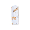 Horses - Blue - Swaddle Blanket