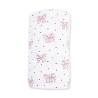Bows and Hearts - Swaddle Blanket