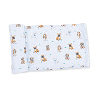 Bestie Dogs Blue - Swaddle Blanket