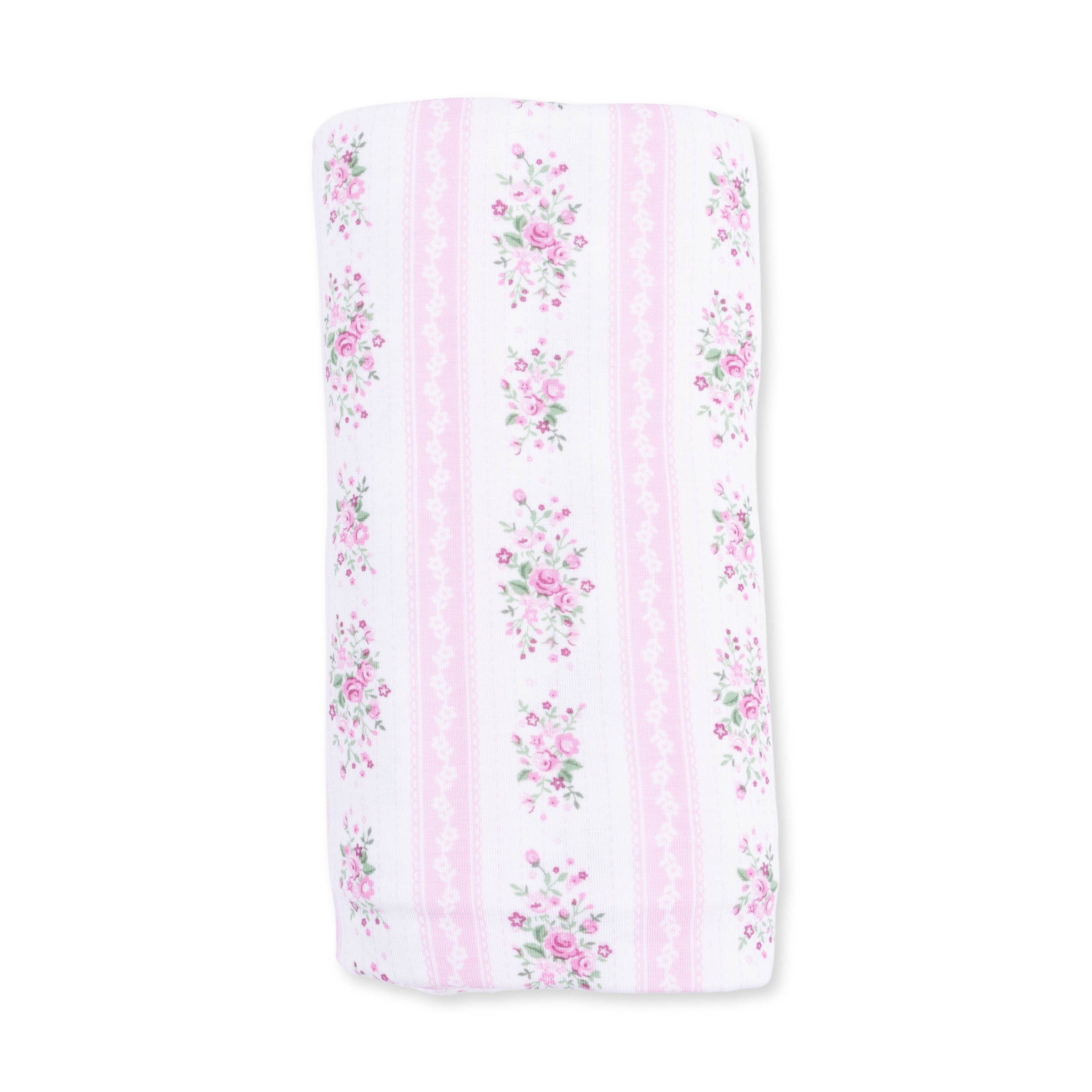 Bella Rose Stripe - Swaddle Blanket