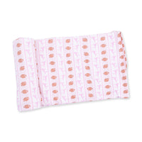 Football Bow Stripe - Swaddle Blanket