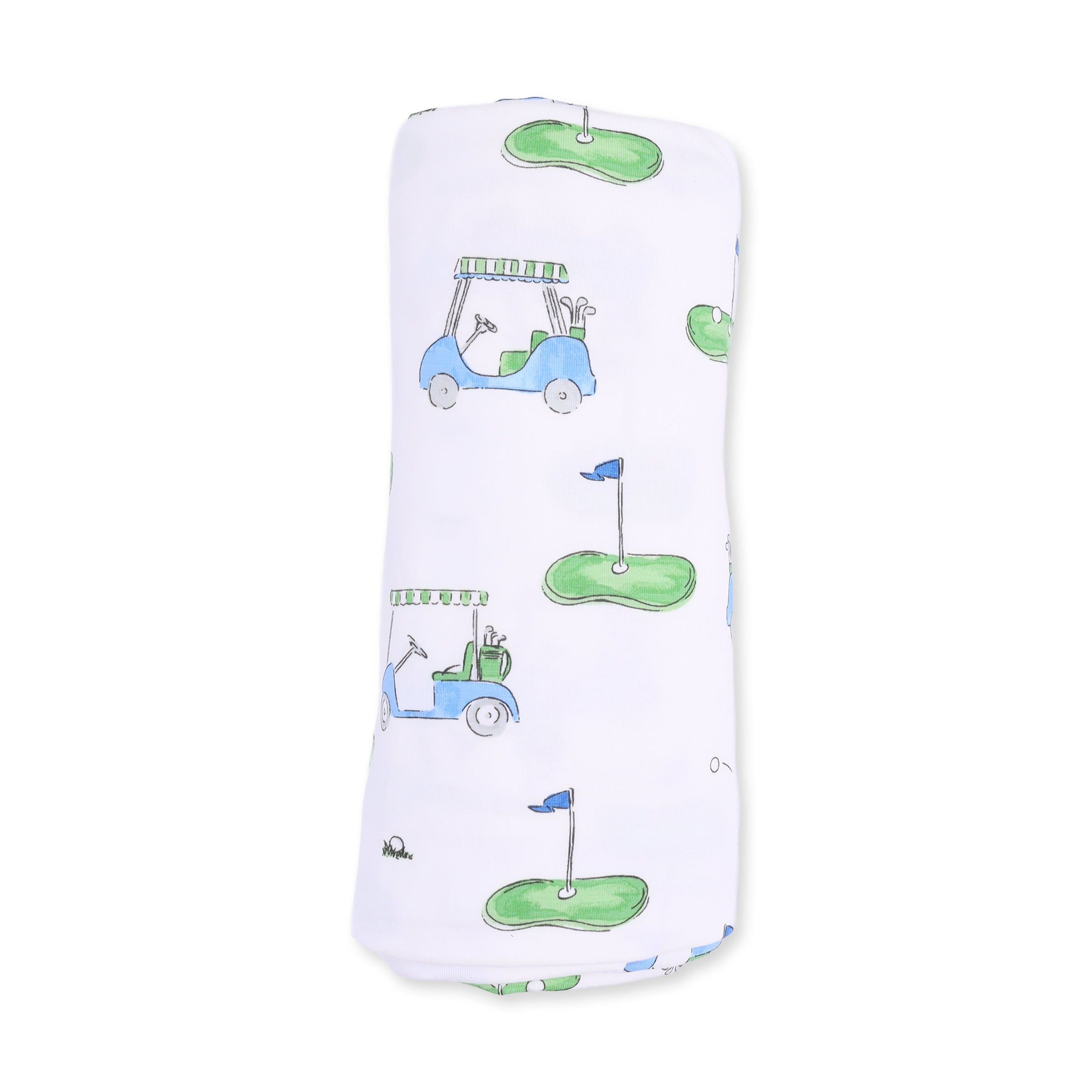 Golf Carts Blue - Swaddle Blanket