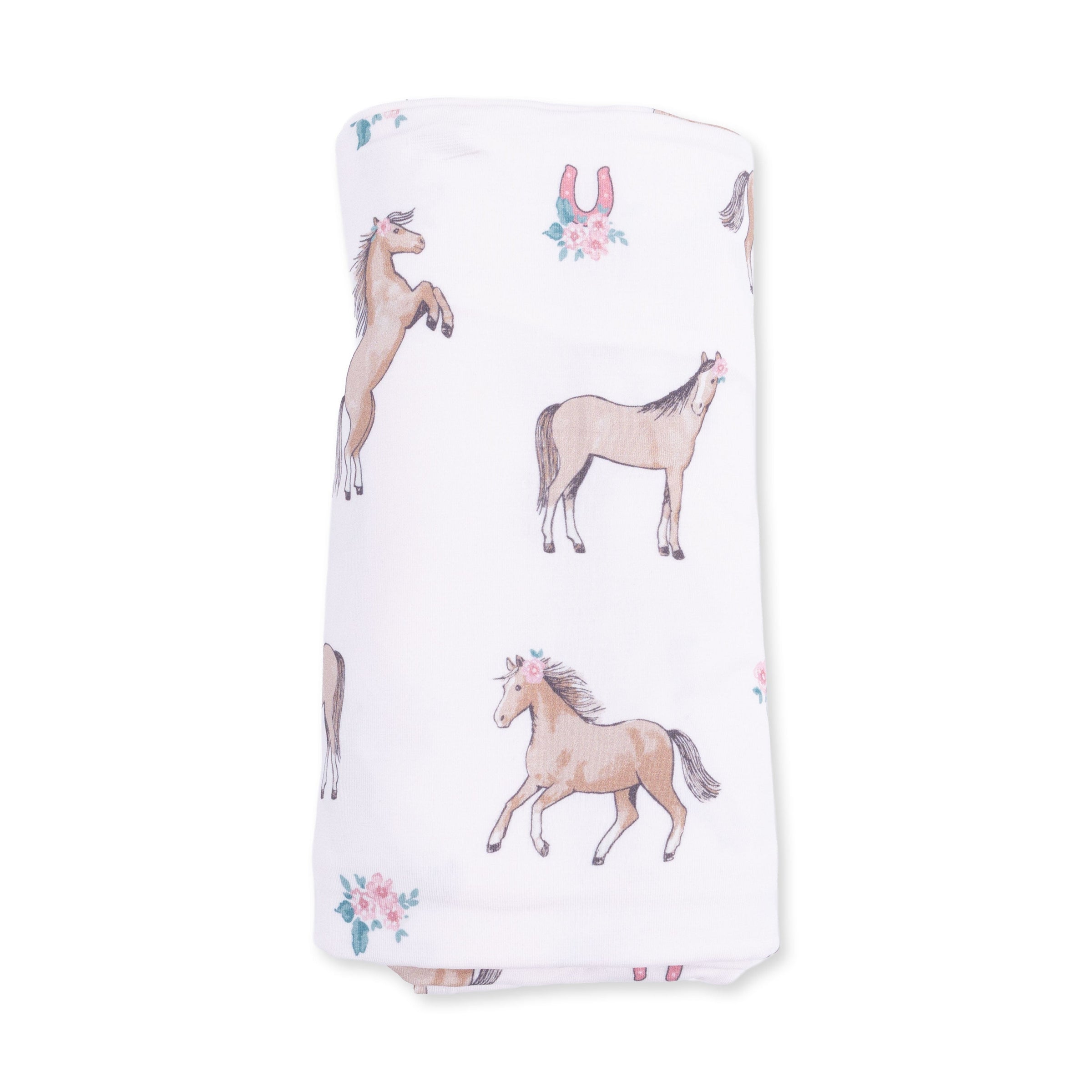 I Love Horses - Swaddle Blanket