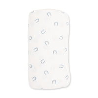 Little Horseshoes Blue - Swaddle Blanket