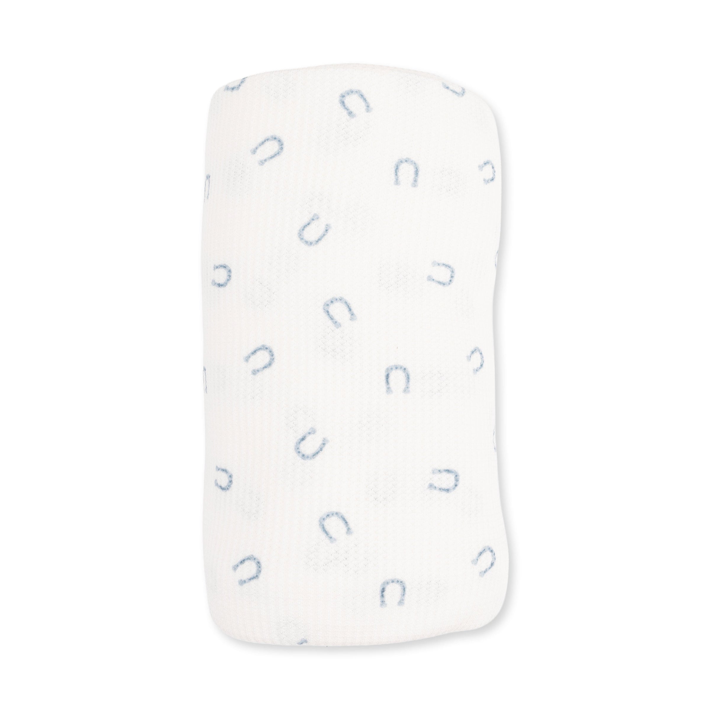 Little Horseshoes Blue - Swaddle Blanket