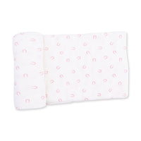 Little Horseshoes Pink - Swaddle Blanket