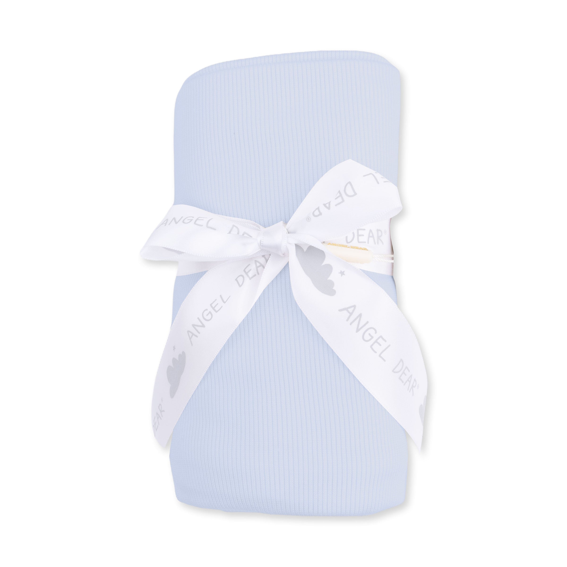 Solid Sheer Blue Rib - Swaddle Blanket