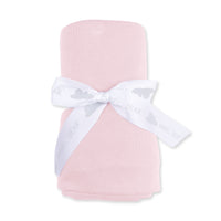 Solid Veiled Pink Rib - Swaddle Blanket