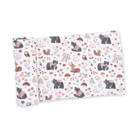 Southern Woodland Animals Pink - Swaddle Blanket