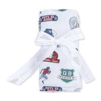 Football Patches - Swaddle Blanket